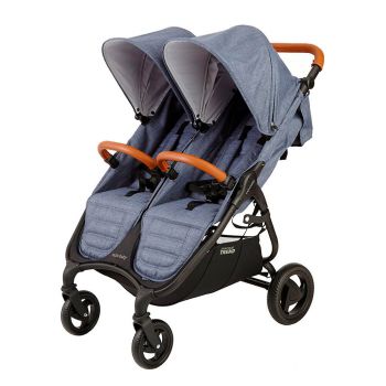 Прогулочная коляска для двойни Valco Baby Snap Duo Trend, Denim (Синий)
