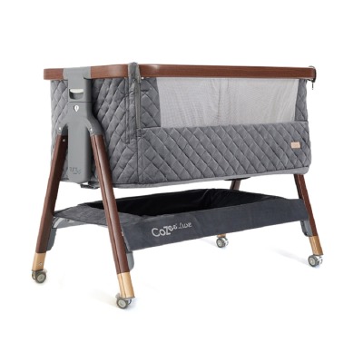 Колыбель Tutti Bambini CoZee Luxe (с колесами), Walnut / Slate (Орех / Серый)