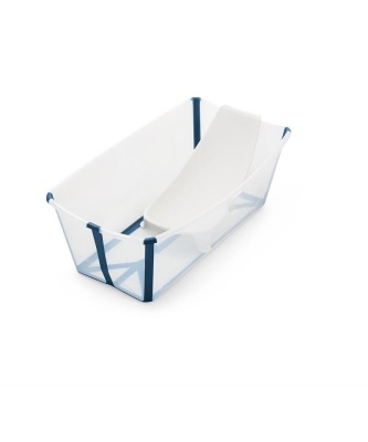 Детская ванна с горкой Stokke Flexi Bath Bundle (531504), Transparent Blue (Синий)