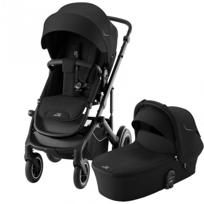 Коляска 3 в 1 Britax Roemer Smile 5Z, Space Black (Черный) + Автокресло Britax Roemer Baby-Safe 5Z2, Space Black (Черный)