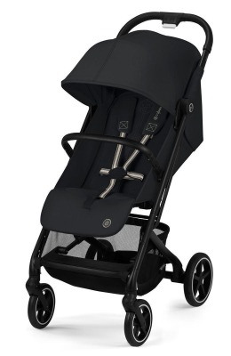 Коляска прогулочная Cybex Beezy (с дождевиком и бампером), Magic Black (Черный)