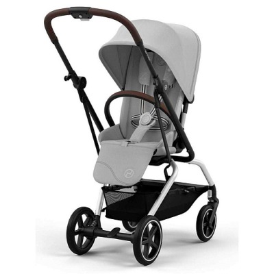 Коляска прогулочная Cybex Eezy S Twist+ 2 SLV (с дождевиком и бампером), Fog Grey (Серый)