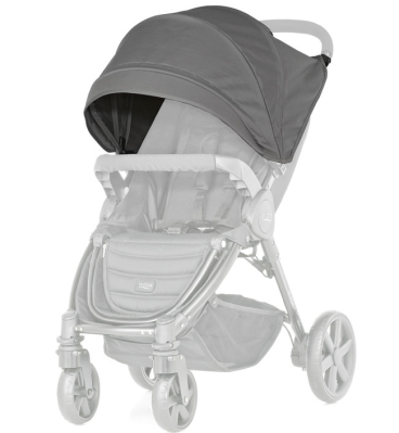 Капюшон сменный для коляски Britax Roemer B-Agile / B-Motion 4 Plus, Steel Grey (Серый)