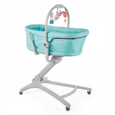 Кроватка-стульчик Chicco Baby Hug, Aquarelle (Бирюзовый)