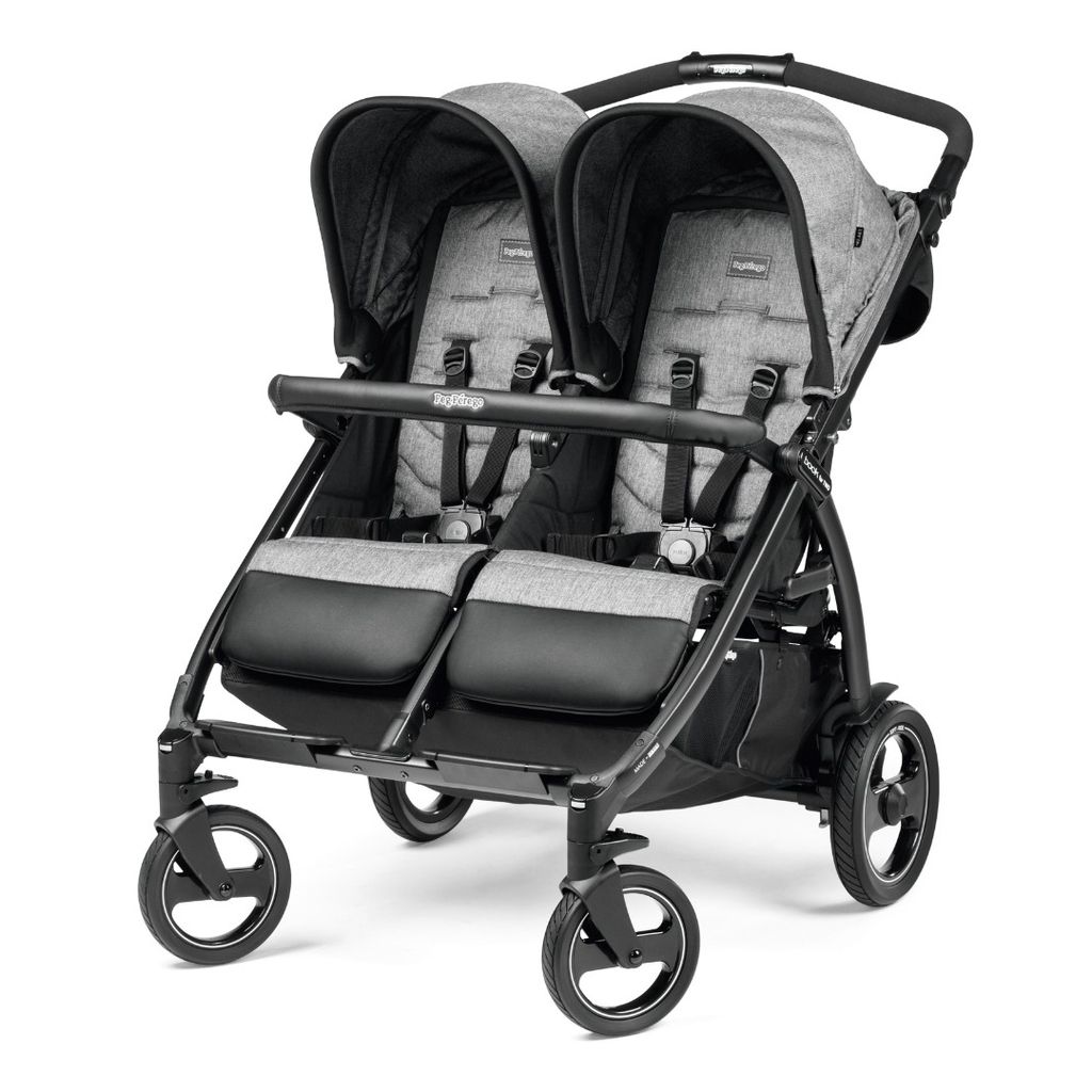 Прогулочная коляска для двойни Peg-Perego Book For Two, Cinder (Серый)  купить в Орске за 76 499 руб. с доставкой от официального дилера Boan Baby