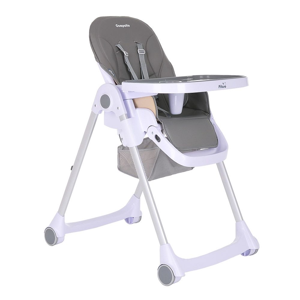 Pituso стул для кормления compatto dark grey темно серый