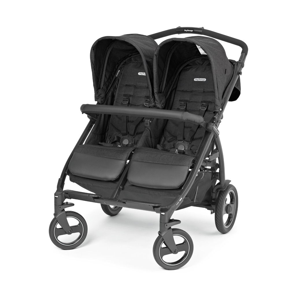 Прогулочная коляска для двойни Peg-Perego Book For Two, Ardesia  (Темно-серый) купить в Сочи за 76 499 руб. с доставкой от официального  дилера Boan Baby