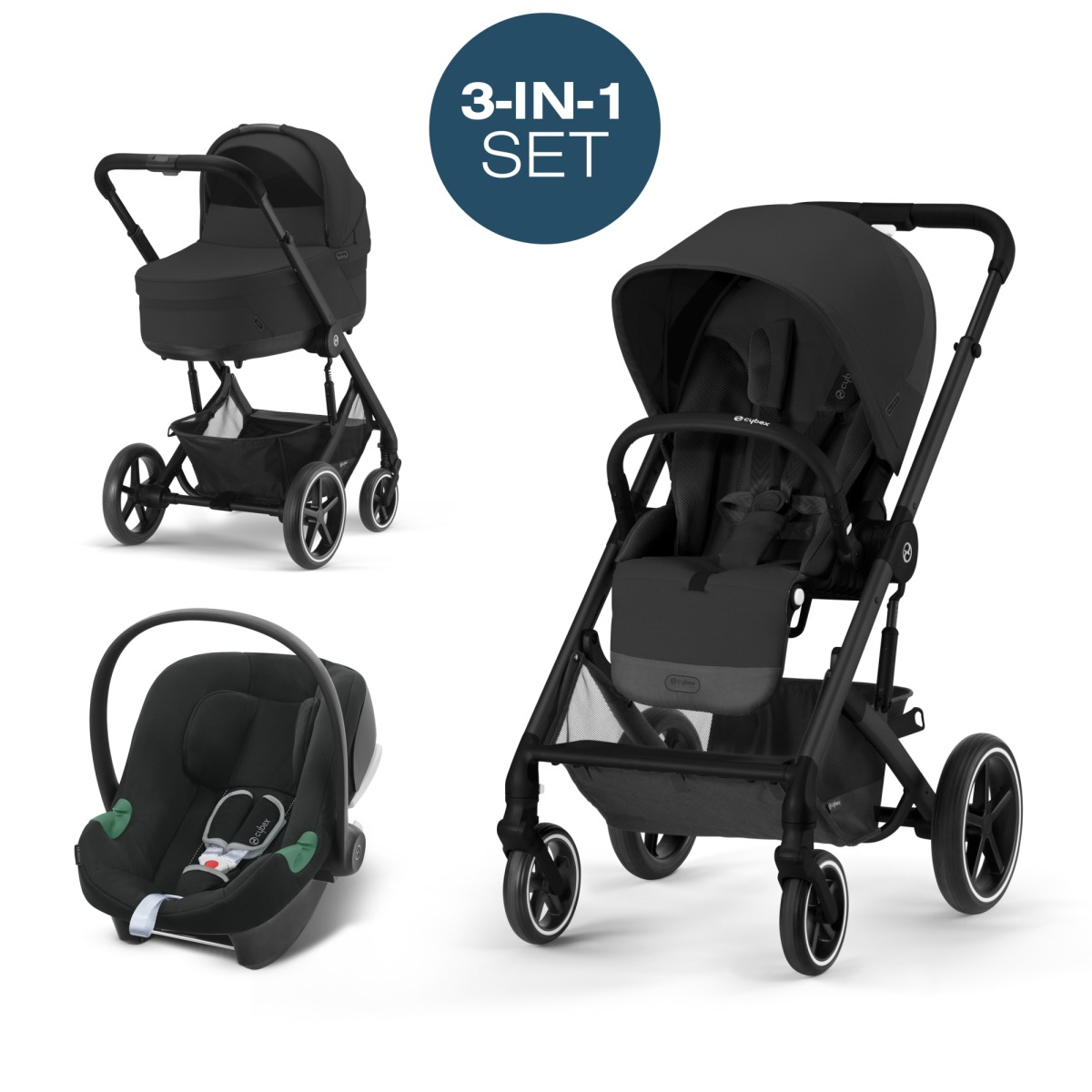 3 1 Cybex Balios S Lux New 2023 Black Moon Black