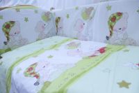 Комплект в кроватку AmaroBaby (7 предметов), Мишкин Сон (Зеленый, Поплин) - вид 1 миниатюра