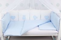 Комплект в кроватку AmaroBaby Premium (18 предметов), Кроха (Голубой) - вид 7 миниатюра