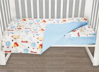 Комплект в кроватку AmaroBaby Baby Boom (3 предмета), Воздушный парад (Сатин) - вид 1 миниатюра