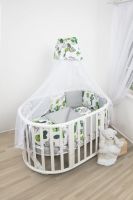 Комплект в кроватку AmaroBaby (15 предметов), Кактусы (Белый, Бязь) - вид 3 миниатюра