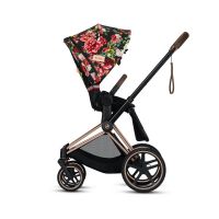 Коляска 2 в 1 Cybex Priam III Spring Blossom шасси Matt Black, Dark (Темный) - вид 7 миниатюра