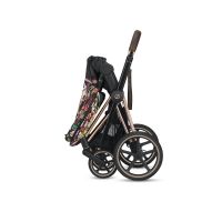 Коляска 2 в 1 Cybex Priam III Spring Blossom шасси Matt Black, Dark (Темный) - вид 13 миниатюра