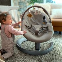 Шезлонг Nuna Leaf Grow Toy, Biscotti (Светло-коричневый) - вид 9 миниатюра