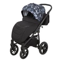 Коляска 3 в 1 Noordline Оlivia Premium Sport, Black / White (Черно-белый) - вид 1 миниатюра