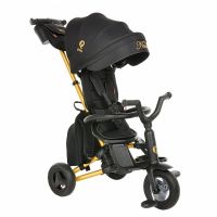 Трехколесный детский велосипед Qplay Nova Plus, Black / Gold (Черный / Золотой) - вид 1 миниатюра