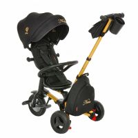 Трехколесный детский велосипед Qplay Nova Plus, Black / Gold (Черный / Золотой) - вид 4 миниатюра