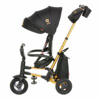 Трехколесный детский велосипед Qplay Nova Plus, Black / Gold (Черный / Золотой) - вид 8 миниатюра