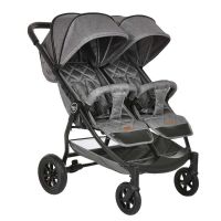 Прогулочная коляска для двойни Pituso Duocity Air, Grey Metallic (Серый Металлик) - вид 1 миниатюра