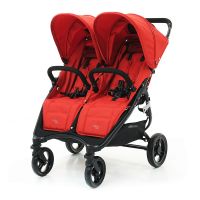 Прогулочная коляска для двойни Valco Baby Snap Duo, Fire Red (Красный) - вид 1 миниатюра