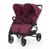 Прогулочная коляска для двойни Valco Baby Snap Duo, Wine (Бордовый) - вид 1 миниатюра