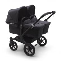 Люлька Bugaboo для коляски Donkey 3 Complete Mineral (180116MC01), Washed Black (Графит) - вид 3 миниатюра