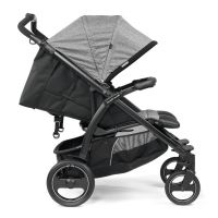 Прогулочная коляска для двойни Peg-Perego Book For Two, Cinder (Серый) - вид 9 миниатюра