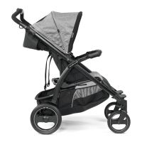 Прогулочная коляска для двойни Peg-Perego Book For Two, Cinder (Серый) - вид 11 миниатюра