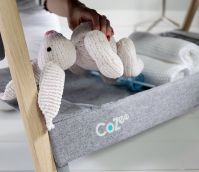 Колыбель Tutti Bambini CoZee с колесами, Oak / Silver (Дуб / Серый) - вид 13 миниатюра