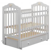 Детская кровать Briciola - 11 (маятник универсальный), Белый - вид 1 миниатюра