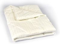 Одеяло Vikalex (110х140см), Белый с кубиками серого цвета (Тик / Бамбук) - вид 1 миниатюра