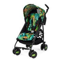 Коляска-трость Peg-Perego Pliko Mini, Jaguars (Черный с цветным узором) - вид 1 миниатюра