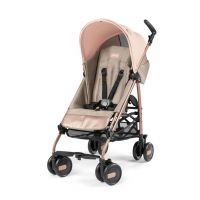 Коляска-трость Peg-Perego Pliko Mini, Mon Amour (Светло-коричневый) - вид 1 миниатюра