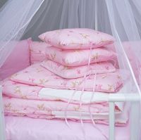 Комплект в кроватку Vikalex Белочка для овальной кроватки (6 предметов), Розовый - вид 11 миниатюра