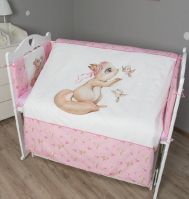 Комплект в кроватку Vikalex Белочка (6 предметов), Розовый - вид 1 миниатюра