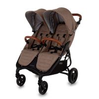 Прогулочная коляска для двойни Valco Baby Snap Duo Trend, Cappuccino (Капучино) - вид 1 миниатюра