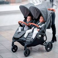 Прогулочная коляска для двойни Valco Baby Snap Duo Trend, Cappuccino (Капучино) - вид 3 миниатюра