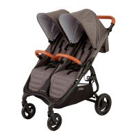 Прогулочная коляска для двойни Valco Baby Snap Duo Trend, Charcoal (Графит) - вид 1 миниатюра