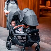 Прогулочная коляска для двойни Valco Baby Snap Duo Trend, Charcoal (Графит) - вид 3 миниатюра