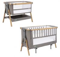 Детская кровать-трансформер Tutti Bambini CoZee XL, Oak / Charcoal (Дуб / Серый) - вид 1 миниатюра