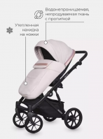 Коляска 2 в 1 Riko Basic Delta Ecco, 14 - Rose (Светло-розовый) - вид 35 миниатюра