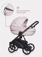 Коляска 3 в 1 Riko Basic Delta Ecco, 14 - Rose (Светло-розовый) - вид 39 миниатюра