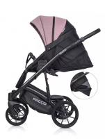 Коляска 2 в 1 Riko Basic Pacco, 02 - Pink (Розовый - Черный) - вид 25 миниатюра