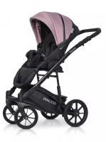 Коляска 2 в 1 Riko Basic Pacco, 02 - Pink (Розовый - Черный) - вид 7 миниатюра