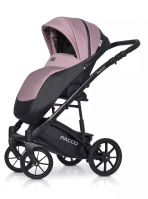 Коляска 2 в 1 Riko Basic Pacco, 02 - Pink (Розовый - Черный) - вид 9 миниатюра