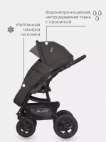 Коляска 2 в 1 Riko Basic Alfa, 10 (Коричневый - Капучино) - вид 25 миниатюра