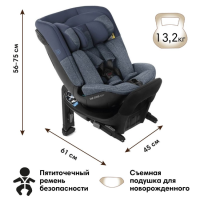 Автокресло Be Cool Star I-Size (0-36 кг), Be Oversea (Синий) - вид 5 миниатюра