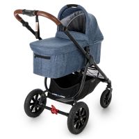 Коляска 2 в 1 Valco Baby Snap 4 Ultra Trend + надувные колеса, Denim (Синий) - вид 1 миниатюра