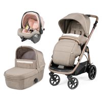 Коляска 3 в 1 Peg-Perego Veloce SLK Modular, Mon Amour (Светло-коричневый) - вид 1 миниатюра